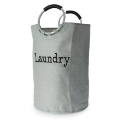 Blue Canyon Laundry Bag Linen Affect - Grey - STX-359410 