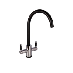 Reginox Genesis Kitchen Tap - Chrome/Black - STX-361574 