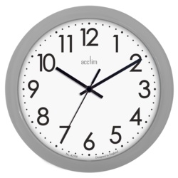 Acctim Abingdon Wall Clock 25 - 5cm - Grey - STX-361773 
