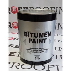 Rose Roofing Black Bitumen Paint - 5L - STX-362551 