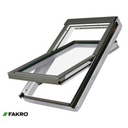 Fakro White Acrylic Centre Pivot Window - 55 x 78cm - STX-362674 