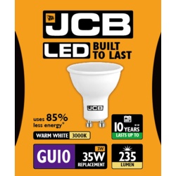JCB LED GU10 3w - 235lm 3000k Warm White - STX-362995 