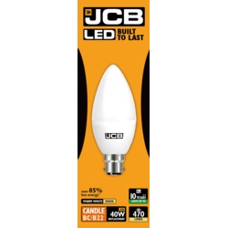 JCB LED Candle 470lm Opal 6w - B22 2700k - STX-363020 