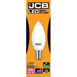 JCB LED Candle 470lm Opal 6w - B15 2700k - STX-363022 