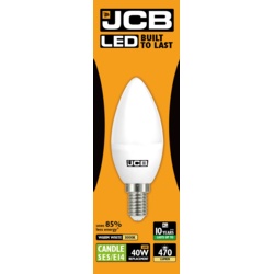 JCB LED Candle 470lm Opal 6w - E14 2700k - STX-363025 