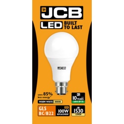 JCB LED A60 1520lm Opal 15w - B22 2700k - STX-363040 