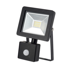 Dencon LED Slim Floodlight 800L IP44 - Black 10w - STX-363086 
