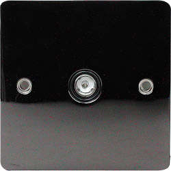 Dencon 1 Gang TV Co-Ax Outlet - Stainless Steel - STX-363683 