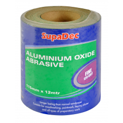 SupaDec Aluminium Oxide Roll - Fine Grade, 120 Grit, 12m - STX-364181 