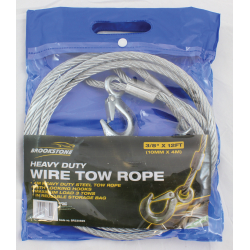 Brookstone Touring Wire Tow Rope - (3/8IN X 12 FT) - STX-364724 