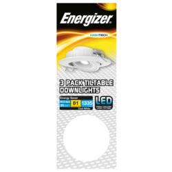 Energizer Tiltable Downlight Kit - 16.5W White - STX-366693 