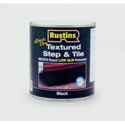 Rustins Textured Step & Tile 500ml - Black - STX-366747 