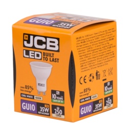 JCB LED GU10 3w - 250lms 4000K Cool White - STX-367399 
