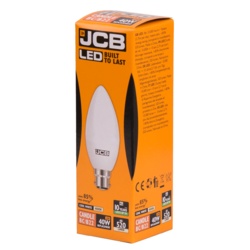JCB LED C37 - 6W B22 Boxed - STX-367403 