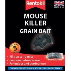 Rentokil Mouse Killer Grain Bait - 5 Sachet - STX-367416 