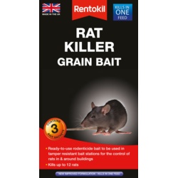 Rentokil Rat Killer Grain Bait - 3 Sachet - STX-367419 