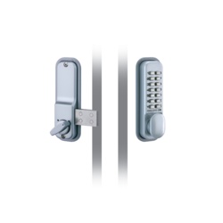 Codelocks Mechanical Deadlock With Surface Mounted Deadbolt - Silver 43mm - STX-367977 