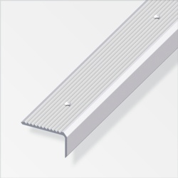 Alfer Step Edging Aluminium Silver - 41mmx23mmx2m - STX-368446 