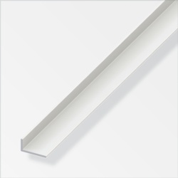 Alfer Angle Unequal-Sided White PVC - 20mmx10mm - STX-368456 