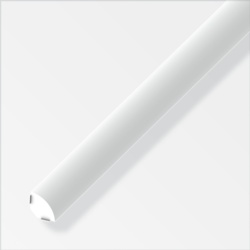 Rothley Alfer Adhesive Angle Profile White PVC - 14mmx1m - STX-368469 