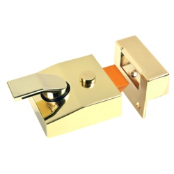 Sterling Narrow Double Locking Night Latch - Brass 40mm - STX-368691 