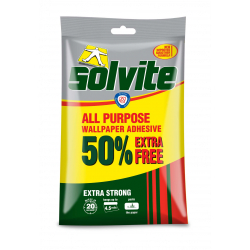 Solvite All Purpose Wallpaper Adhesive - 3 Roll + 50% Free - STX-368831 