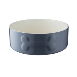 Mason Cash Colour Mix Dog Bowl - 20cm Grey - STX-368916 