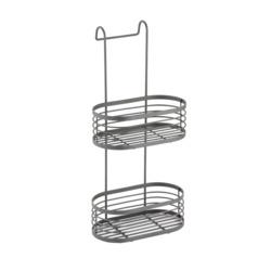 Blue Canyon 2 Tier Over Shower Screen Caddy - Grey - STX-368950 