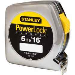 Stanley Powerlock Tape Measure - 5m/16ft - STX-369636 