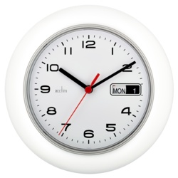 Acctim Date Minder Wall Clock 25cm - White - STX-370207 