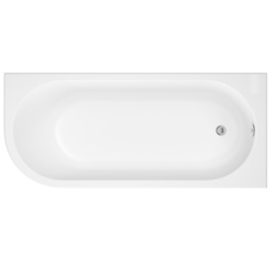 Trojan J Shape Bath - Right Hand 750 x 1700mm - STX-370273 