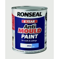 Ronseal 6 Year Anti Mould Paint 750ml - White Silk - STX-372018 