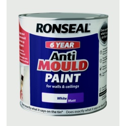 Ronseal 6 Year Anti Mould Paint 2.5L - White Matt - STX-372019 