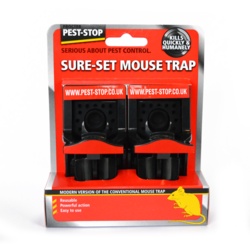 Pest-Stop Sure Set Plastic Mouse Traps - Twin Pack - STX-372081 