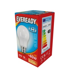 Eveready LED GLS 5.6w - 470lm Warm White 3000k B22 - STX-372300 