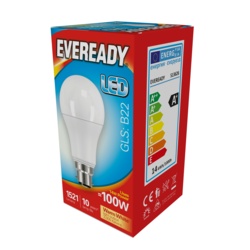 Eveready LED GLS 14w - 1521lm Warm White 3000k B22 - STX-372309 