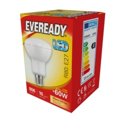 Eveready LED R80 10.5W - 806lm Warm White 3000k E27 - STX-372318 