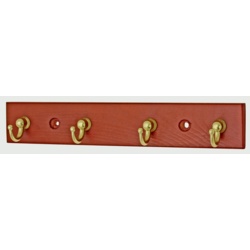 Select Cup Hook Mahogany Effect Key Tidy - 4 Hook - STX-372332 