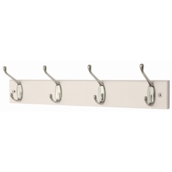 Headbourne White Board Chrome Hook - 4 Hook - STX-372335 