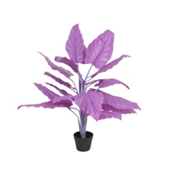 Kaemingk PLC Banana Plant In Pot Purple - 80 x 104 - STX-372357 