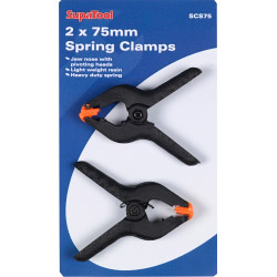 SupaTool Spring Clamps - 2 x 75mm - STX-372404 