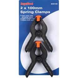 SupaTool Spring Clamps - 2 x 100mm - STX-372410 