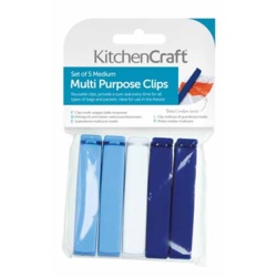 KitchenCraft Multi Purpose Clips - Medium 5 Piece - STX-373242 