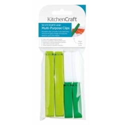 KitchenCraft Bag Clips - Assorted Sizes 6 Piece - STX-373244 