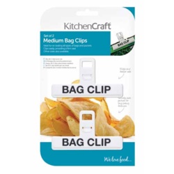KitchenCraft Plastic Bag Clip - Medium 2 Piece - STX-373248 