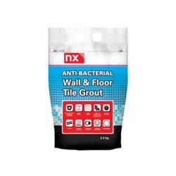 Norcros Anti Bacterial Wall & Floor Tile Grout 2.5kg - Golden Jasmine - STX-373417 