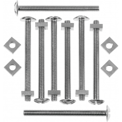 Picardy Roofing Bolts With Nuts - M6 x ½"-M6 x 12mm - Pack of 100 - STX-373430 