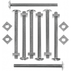 Picardy Roofing Bolts With Nuts - M6 x 2"-M6 x 50mm - Pack of 100 - STX-373584 