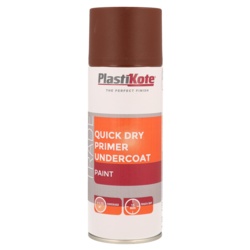 PlastiKote Quick Dry Primer Undercoat 400ml - Brown - STX-376434 