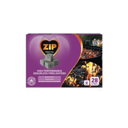 Zip High Performance Odourless Firelighters - 28 Cubes - STX-376502 